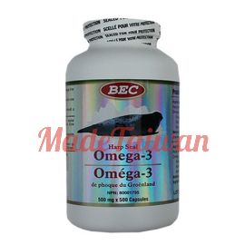 BEC Harp Seal Oil Omega-3 500 mg 500 capsules