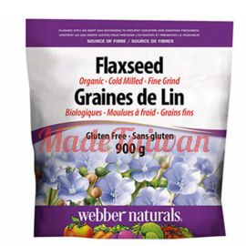 webber naturals Organic Ground Flaxseed, 900 g
