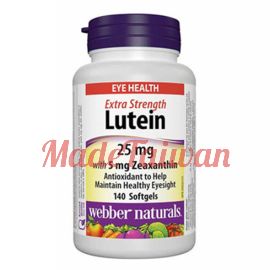 webber naturals Lutein 25 mg with Zeaxanthin 5 mg Softgels, 140-count