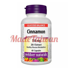 webber naturals Cinnamon Extract 150mg 60caps