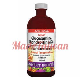 webber naturals Glucosamine Chondroitin MSM 500/360/400 mg 500 mL