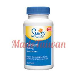 Swissnatural Calcium 350mg (from Citrate)60caplets