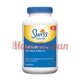 Swissnatural Calcium with Vitamin D 500mg/200IU 90caplets