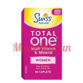 Swiss Naturals Total One Multi Vitamin & Mineral Women 90 caplets.
